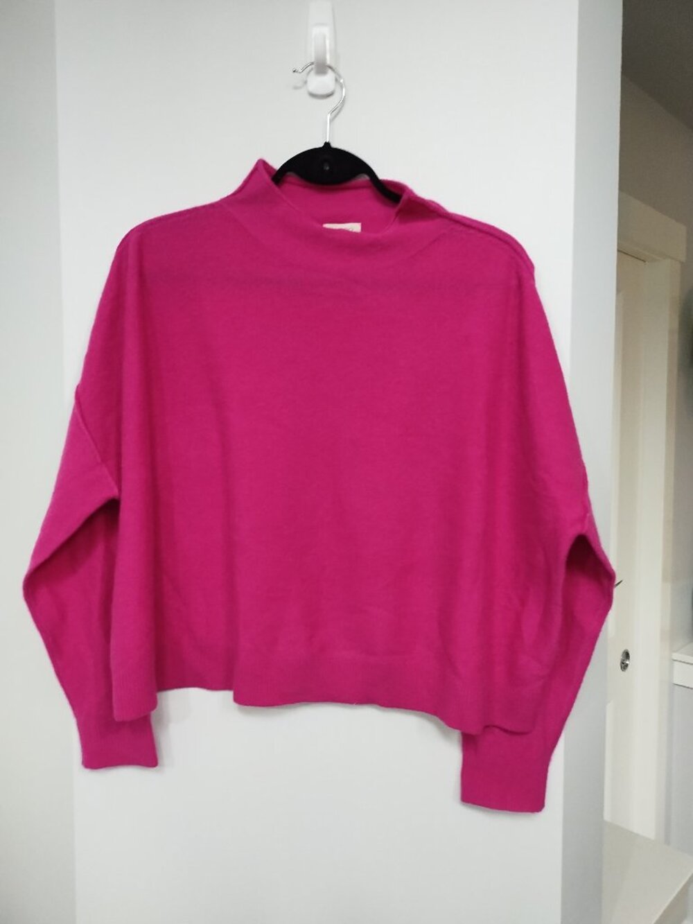 Pilcro Anthropologie THE CASHMERE collection mock neck long sleeve sweater